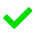 green checklist tick icon